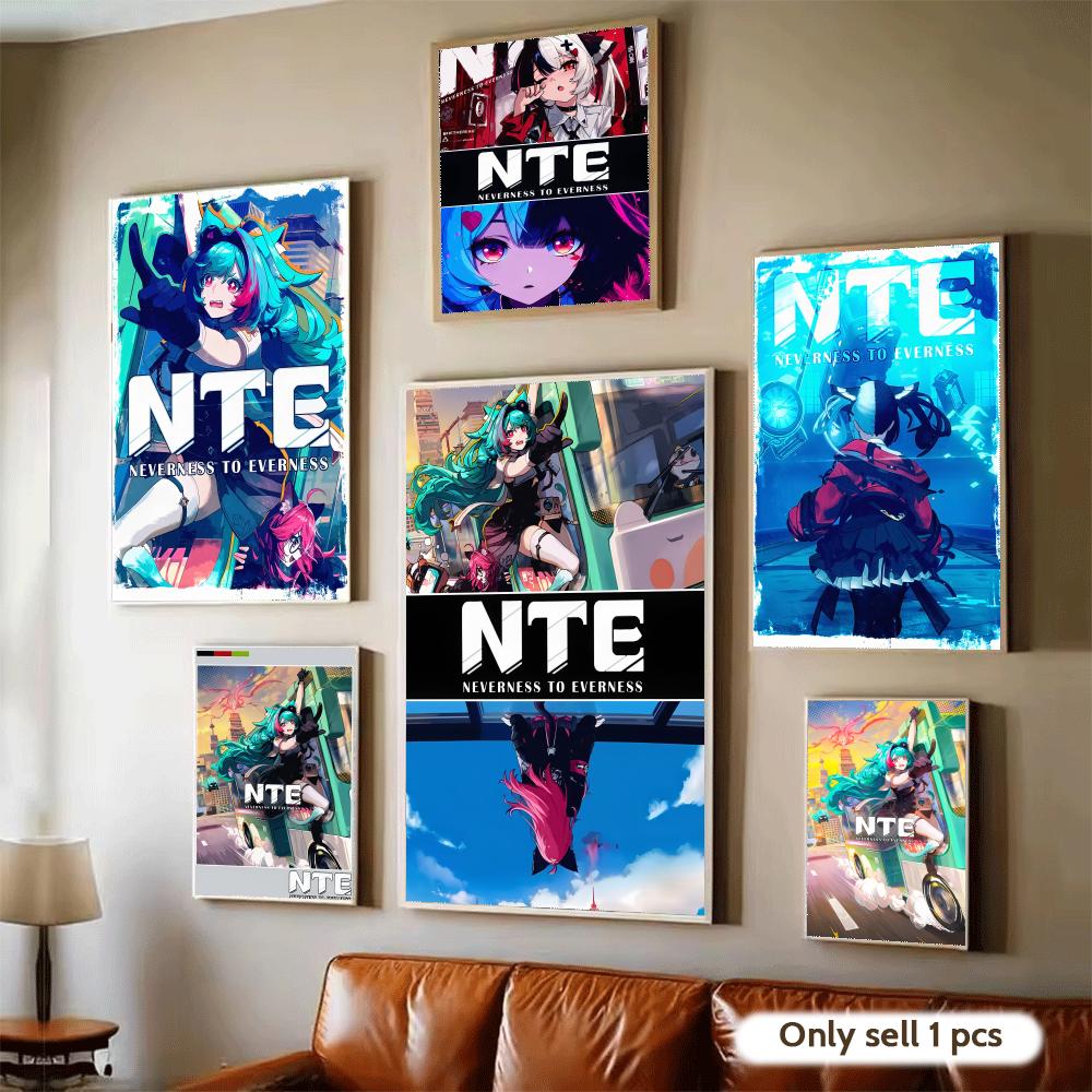 Home Decor Nte - Плакат NTE N-Neverness To E-Everness, водонепроницаемая