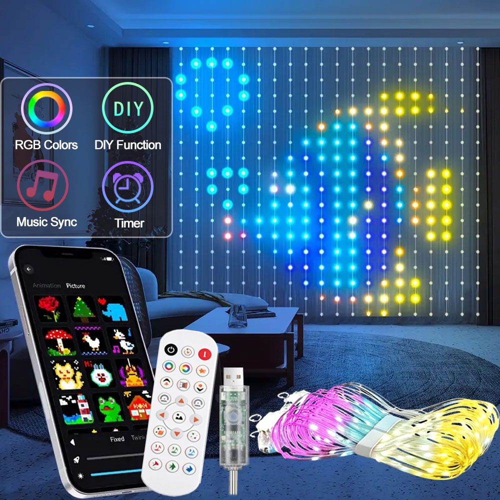 Home Decor App - Умная светодиодная занавеска с управлением через