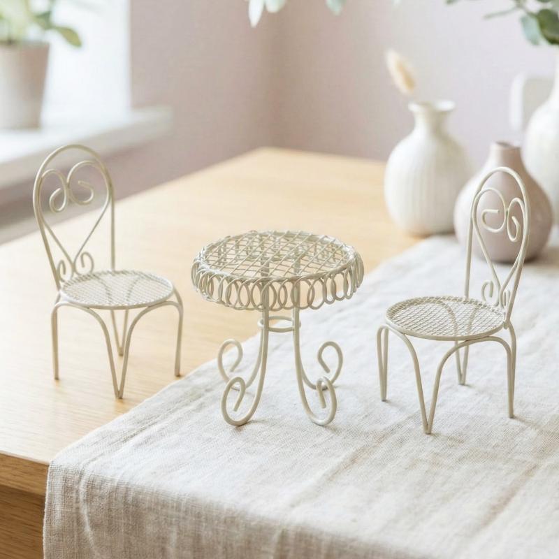 Home Decor Company - 1/3 шт. Миниатюрная железная мебель для