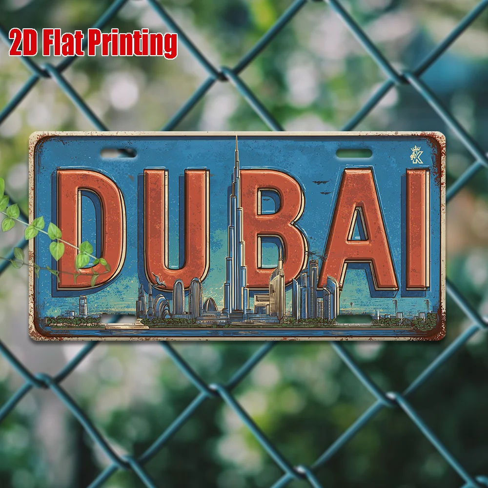 Home Decor Uae - 2D Плоская Винтажная Алюминиевая Настенная Декоративная