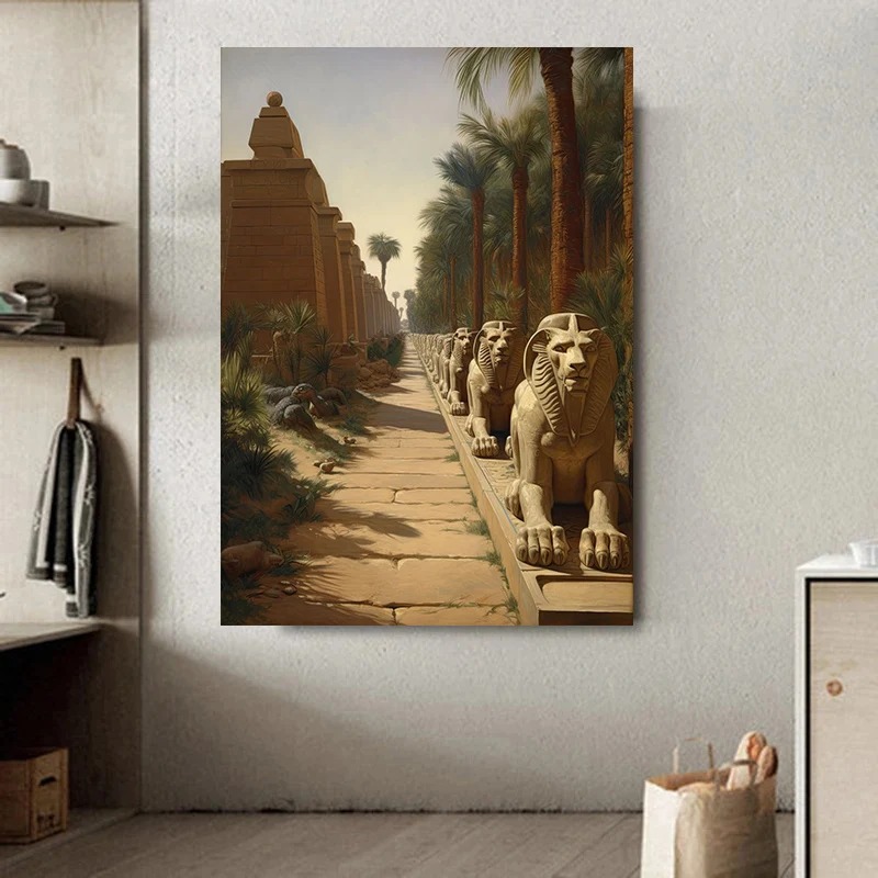 Старинный Египетский пейзаж, б – обзор и цена Home Decor Egypt