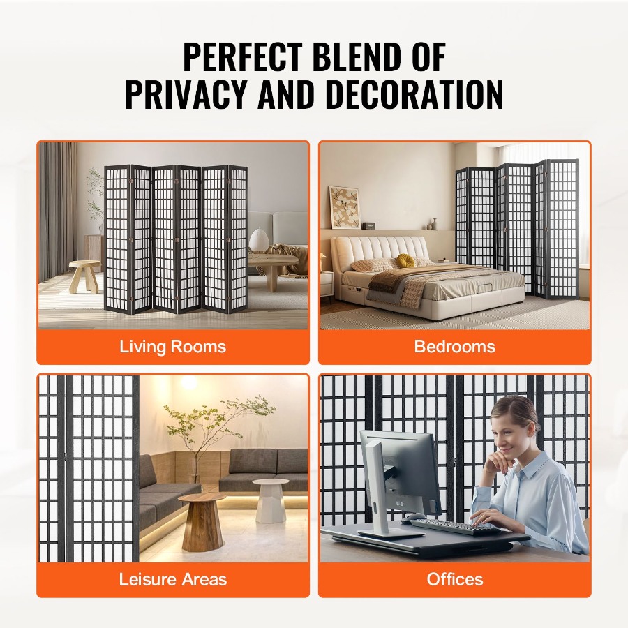 Шестипанельная японская складн – обзор и цена Room Divider Screen