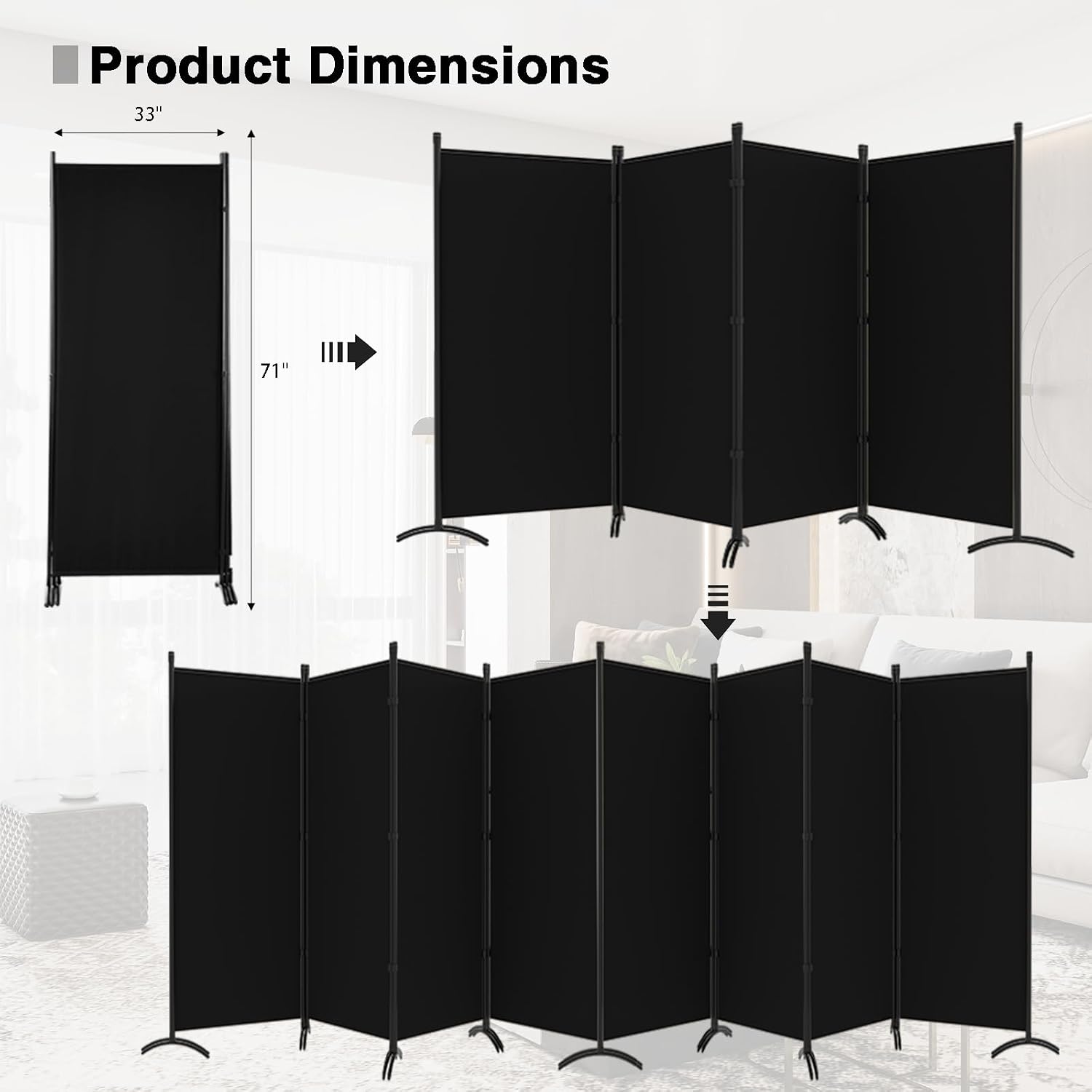 Складная перегородка-ширма для – обзор и цена Room Divider Screen