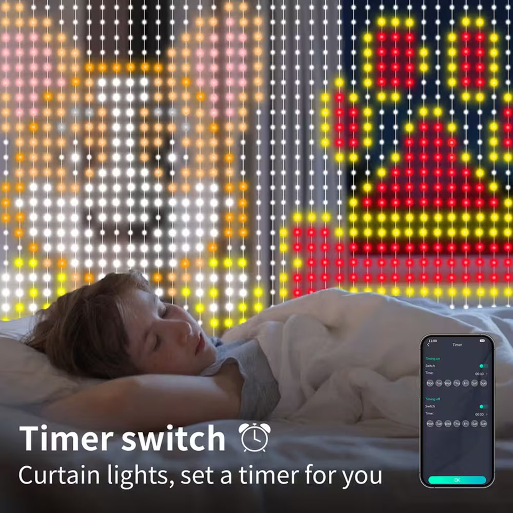 Умная светодиодная занавеска с – обзор и цена Home Decor App
