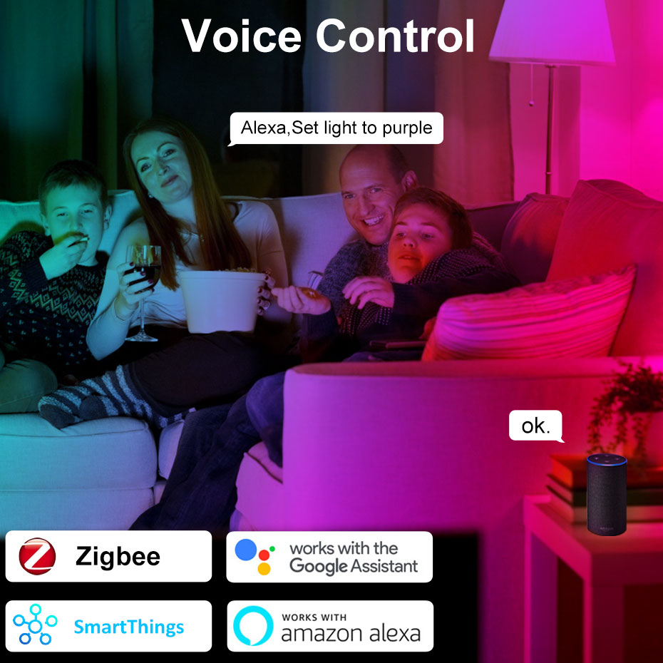 Умная светодиодная лампа Zigbe – обзор и цена Home Decor App