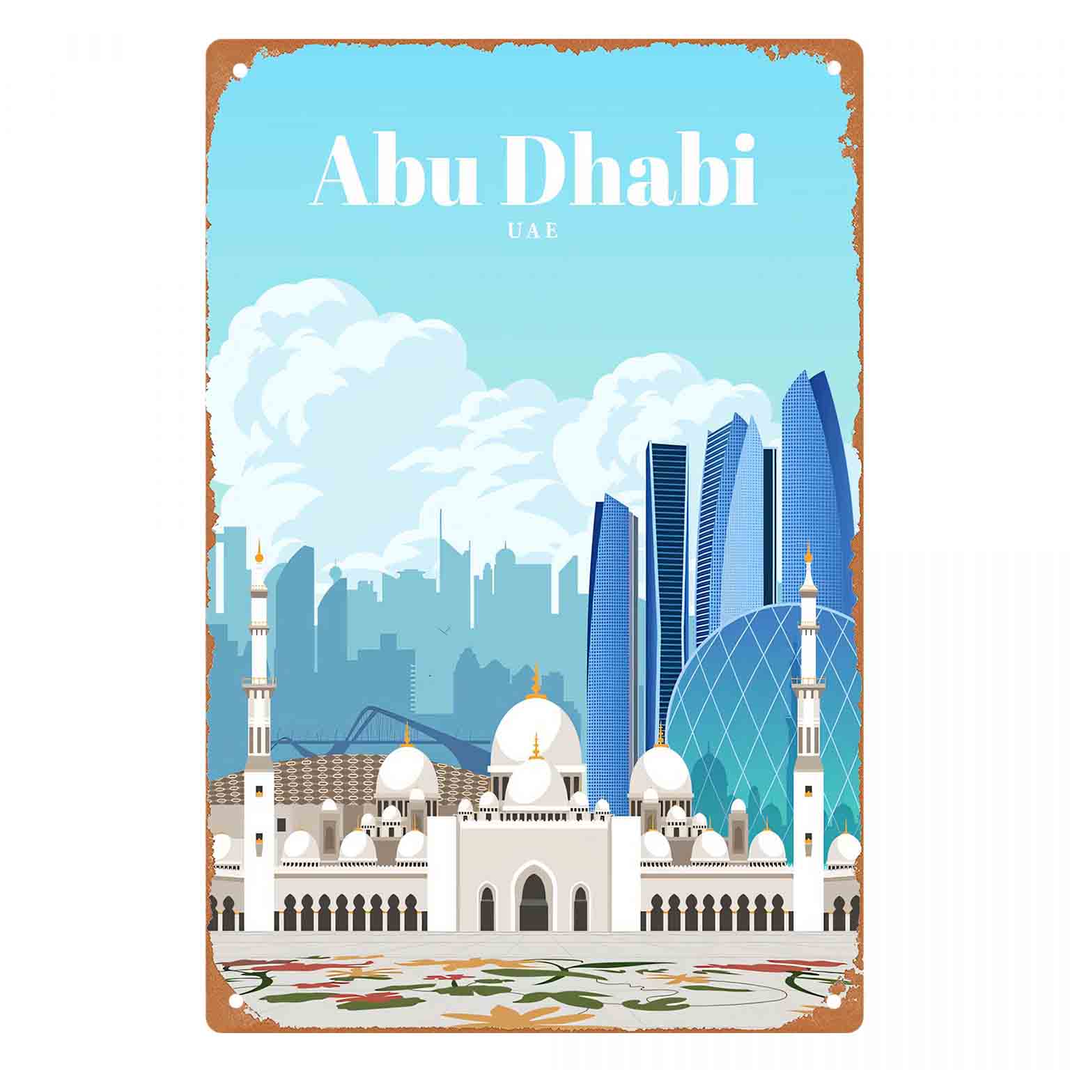 2D плоская металлическая табли – обзор и цена Home Decor Uae